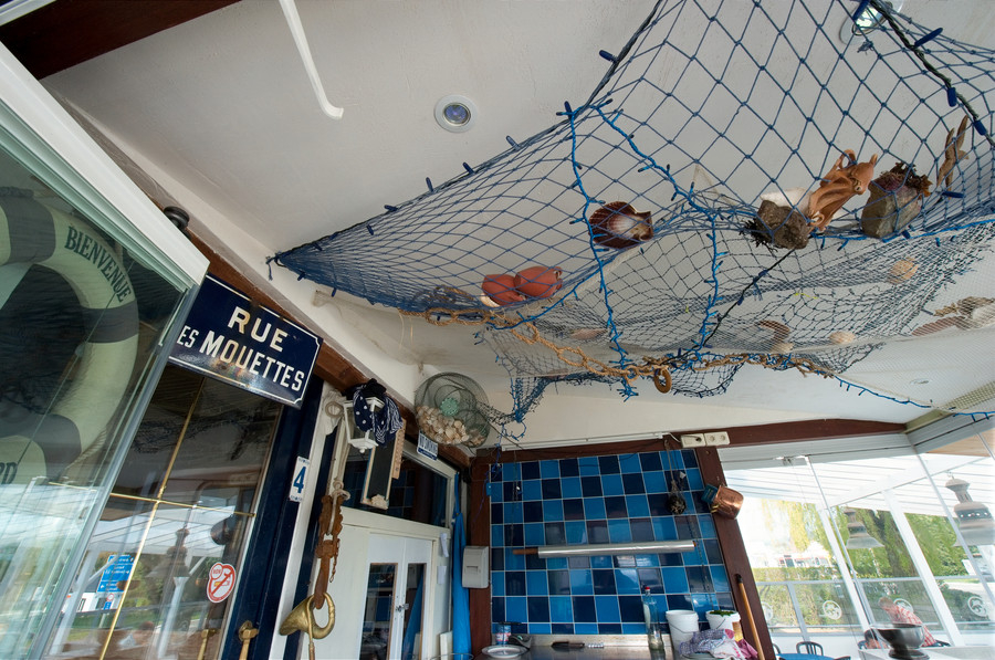 Décor intérieur de La Péniche